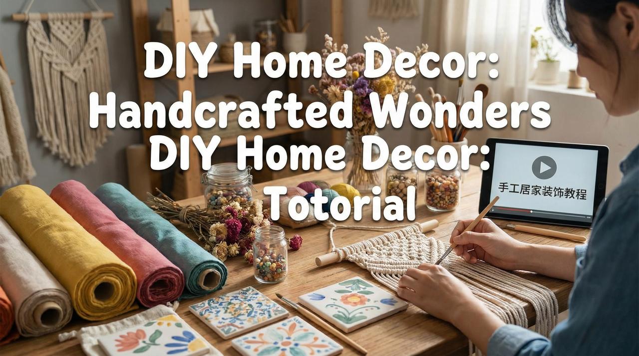 每日大赛手工DIY视频教程-居家装饰视频演示